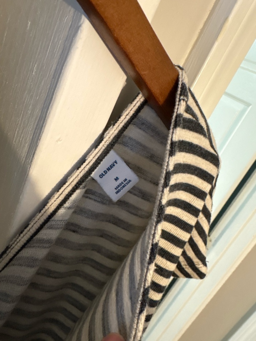 Old Navy Black and White Striped Tank Maxi Dress - Picture 3 of 7